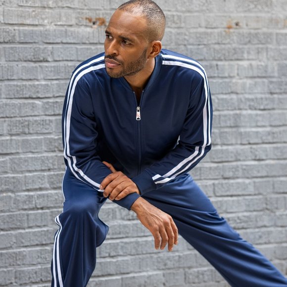 MONTIQUE INTERNATIONAL Other - Montique Men's Navy 2 Piece Casual Sport Jog Set - JS26